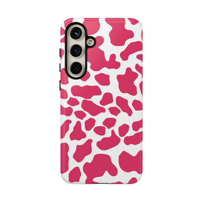 Pink Cow Print Phone Case Cover — Cute Tough Cases Protection
