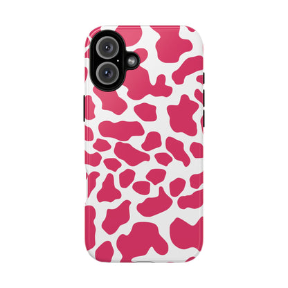 Pink Cow Print Phone Case Cover — Cute Tough Cases Protection