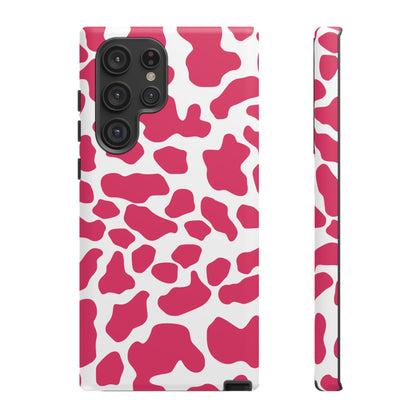 Pink Cow Print Phone Case Cover — Cute Tough Cases Protection