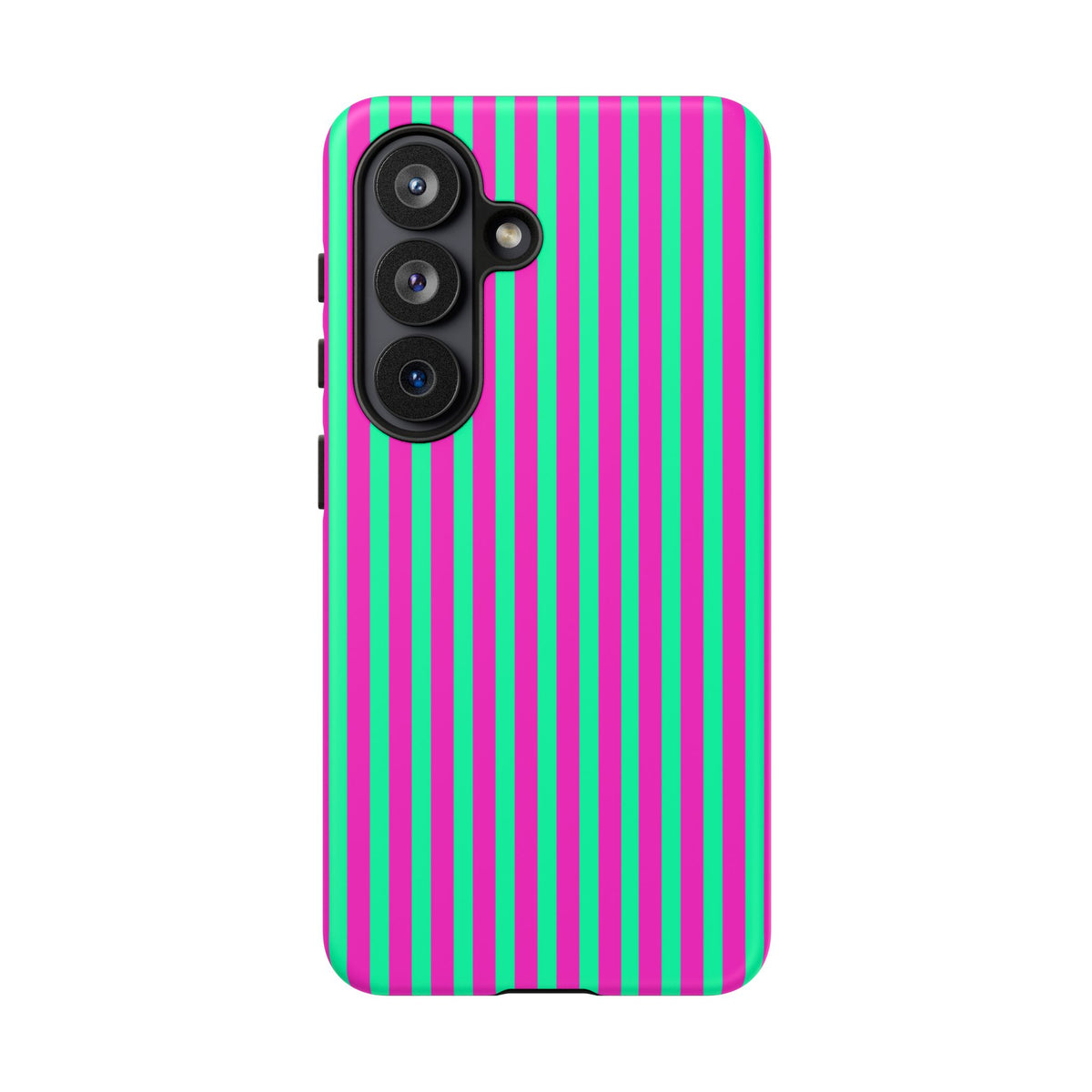 Green Pink Striped Phone Case Cover
