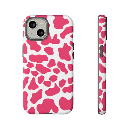 Pink Cow Print Phone Case Cover — Cute Tough Cases Protection
