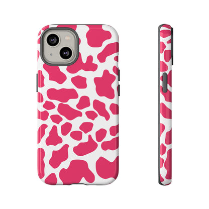 Pink Cow Print Phone Case Cover — Cute Tough Cases Protection