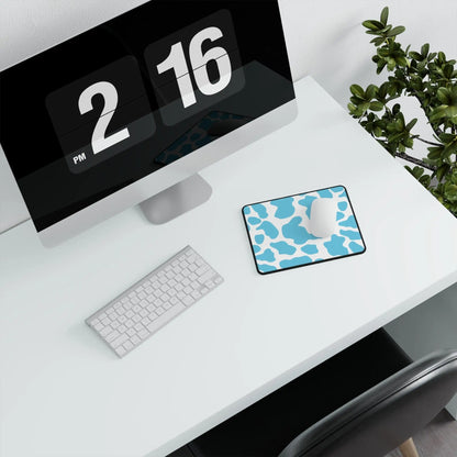 Blue Cow Print Non-Slip Gaming Mouse Pad - 9.5’’ × 8’’ - Home Decor