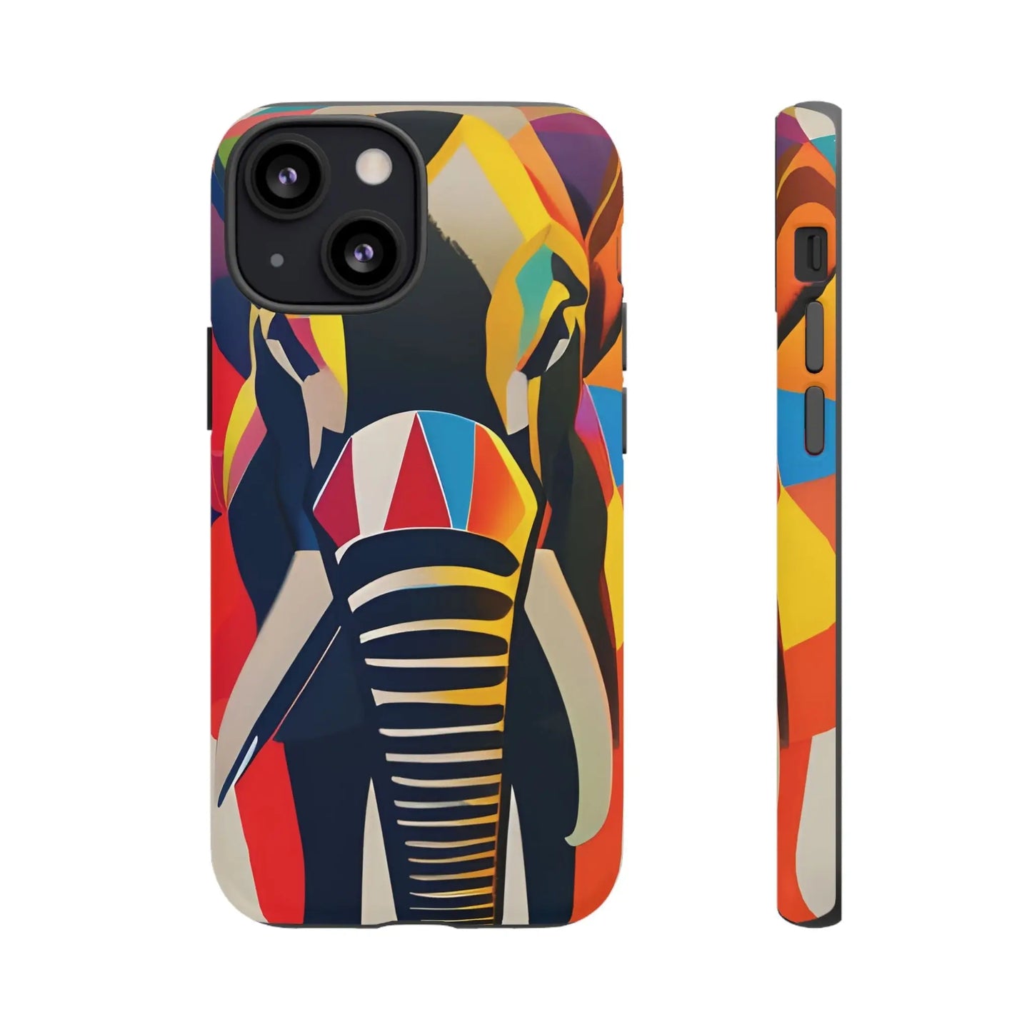 Elephant Print Tough phone Case, - iPhone 13 Mini / Matte - Phone Case