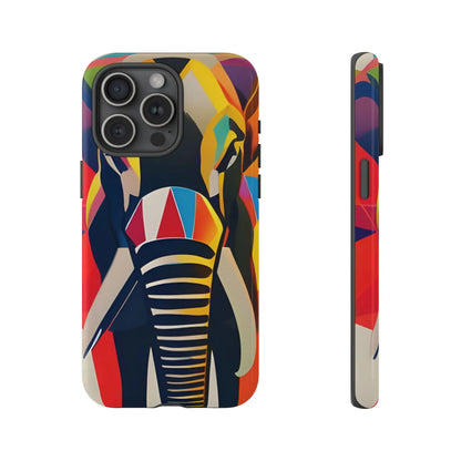 Elephant Print Tough phone Case, - iPhone 15 Pro Max / Glossy - Phone Case