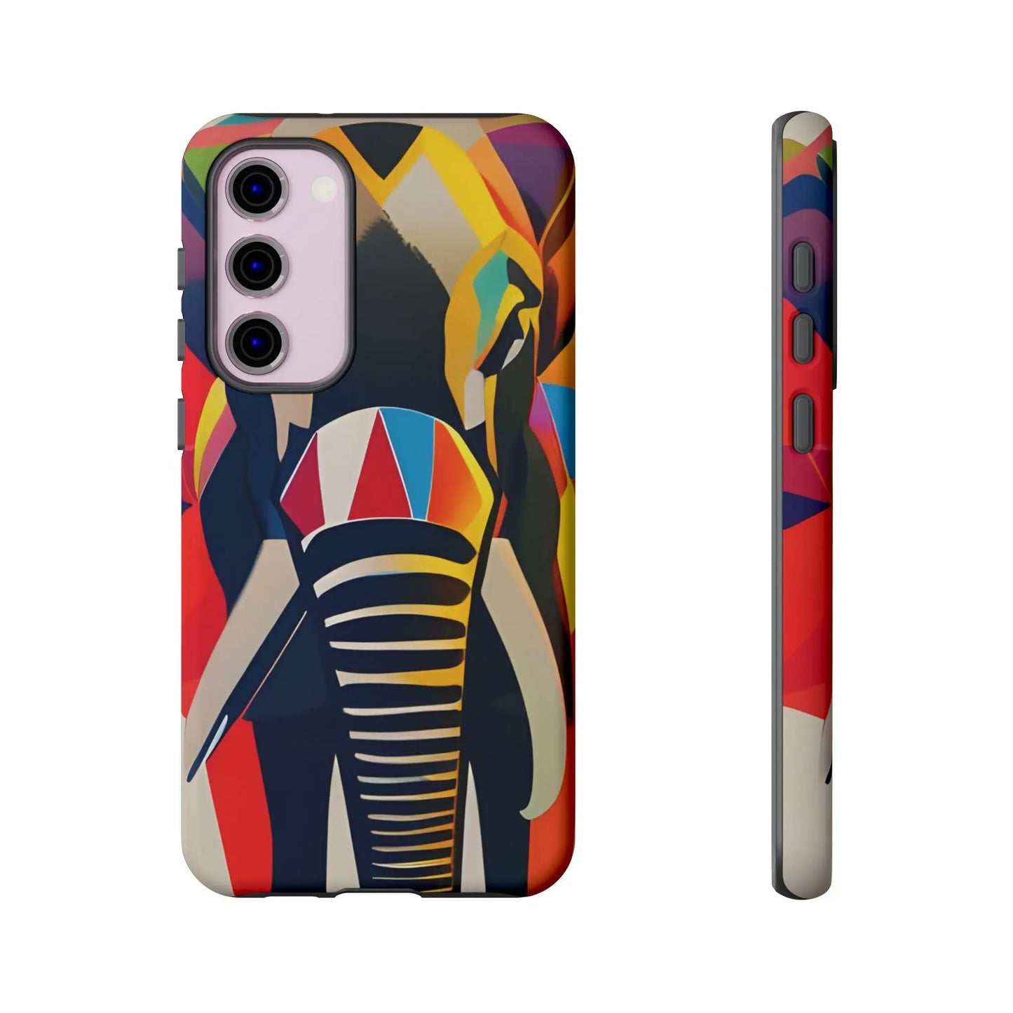 Elephant Print Tough phone Case, - Samsung Galaxy S23 Plus / Matte - Phone Case