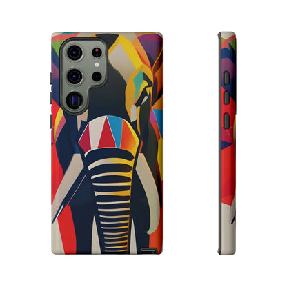 Elephant Print Tough phone Case, - Samsung Galaxy S23 Ultra / Glossy - Phone Case