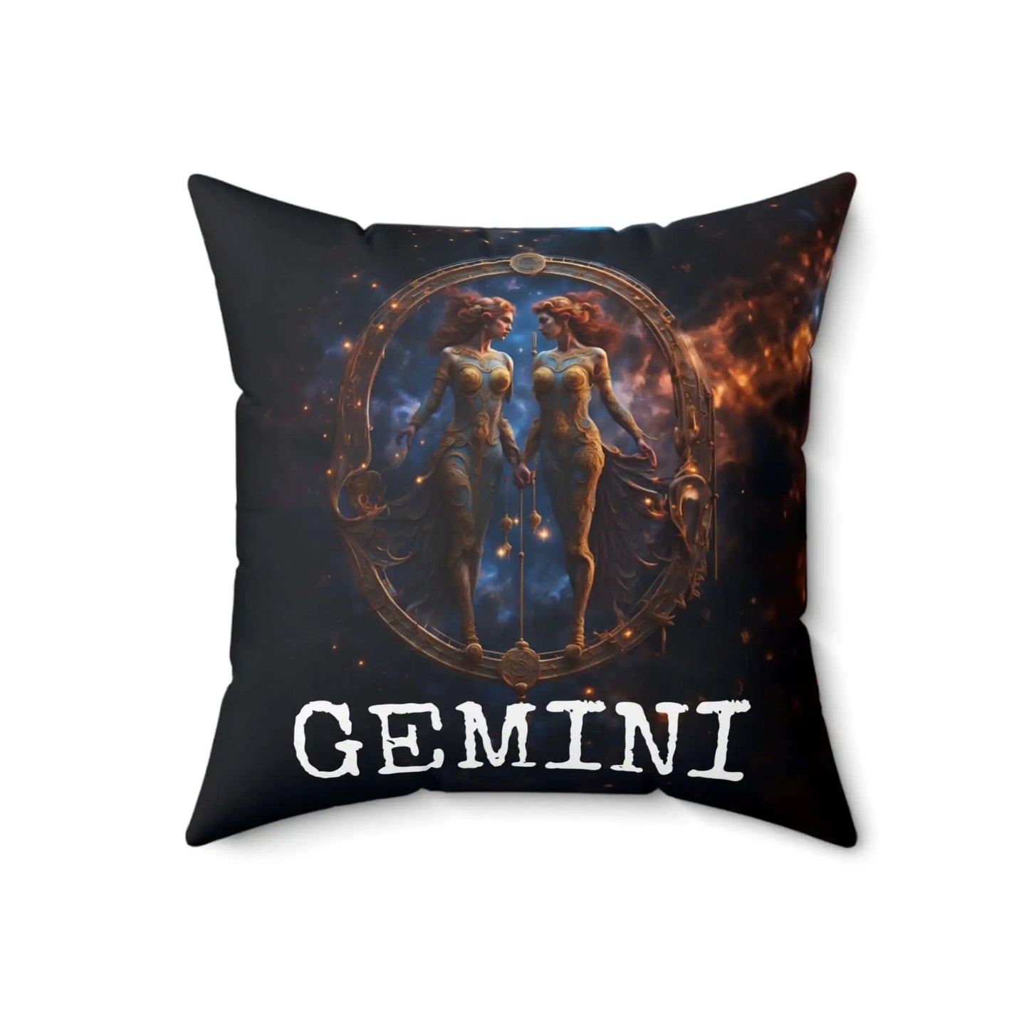 Gemini Horoscope Astrology Square Throw Pillow