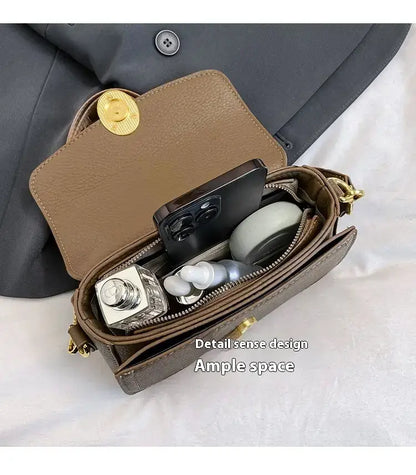 Handbag Stylish Wide Shoulder Strap Small Square Bag Fashionable.