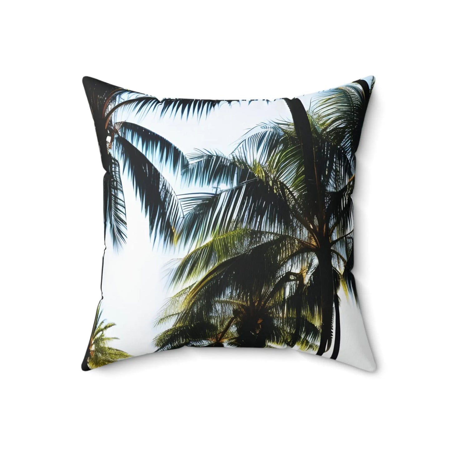 Palm Tree Square Throw Pillow