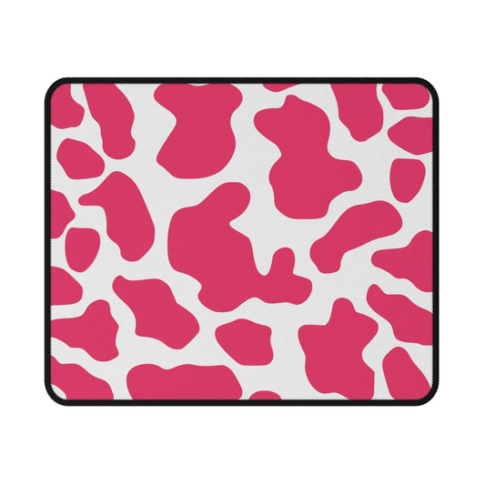 Pink Cow Print Non-Slip Gaming Mouse Pad - 9.5’’ × 8’’ - Home Decor