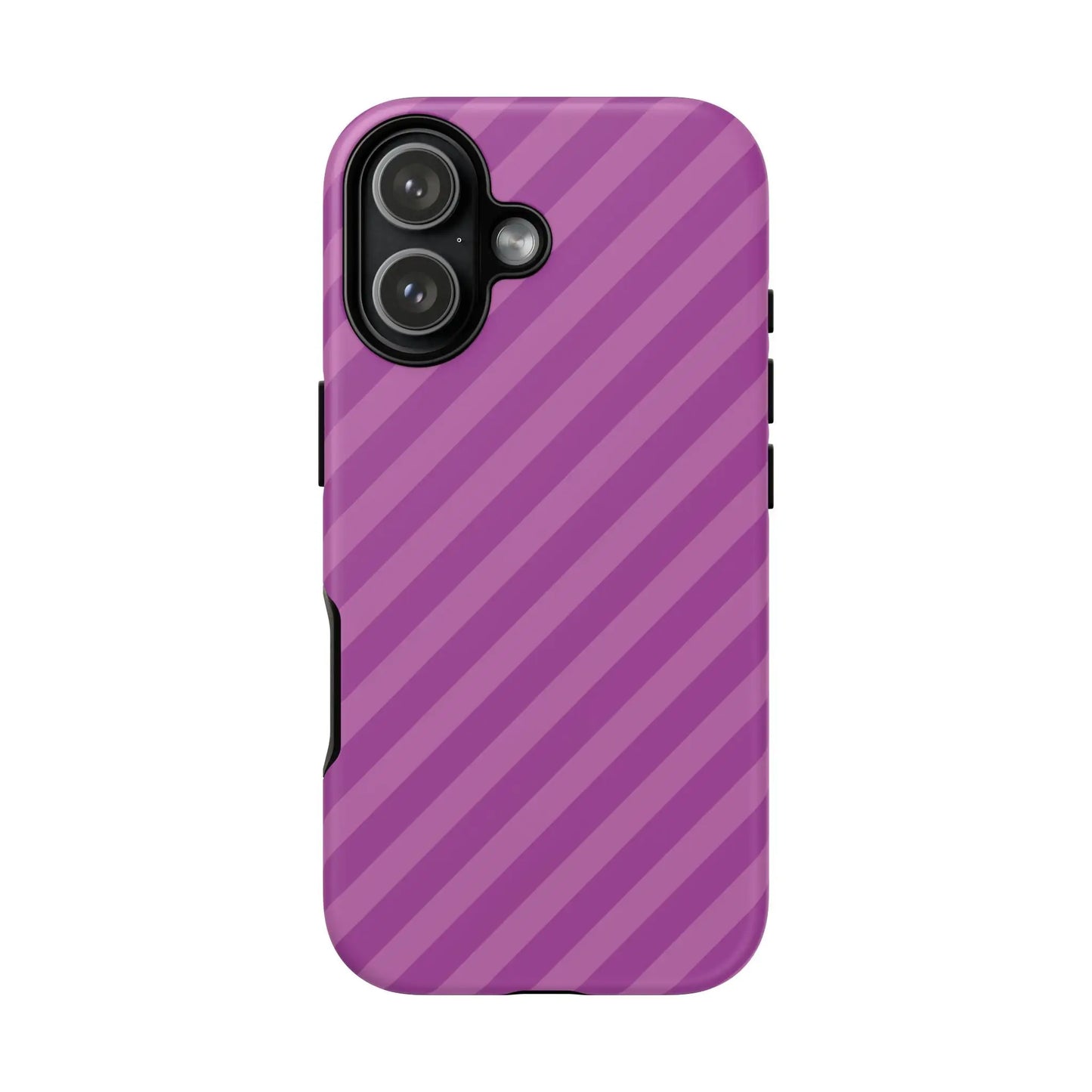 Purple diagonal phone case cover with sleek modern design shown from the back for protective phone accessories gift