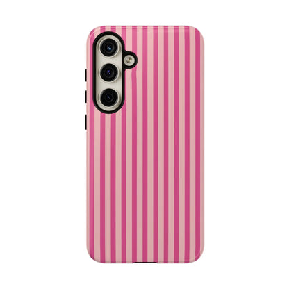 Pink Stripe Everyday Phone Case Cover Protective Smartphone Cover Trendy Accessories - Samsung Galaxy S24 Plus / Glossy