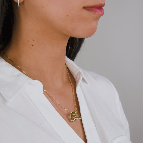 Forever Valentine Necklace Interlocking Hearts Jewellery
