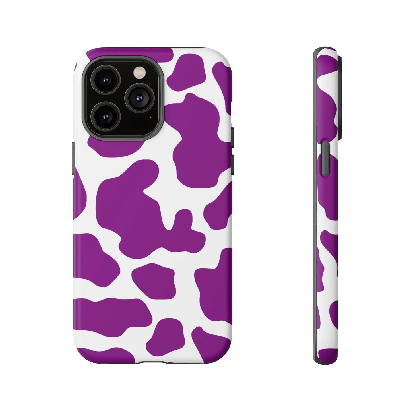 Purple Cow print Phone Case Cover - iPhone 14 Pro Max / Matte - Phone Case
