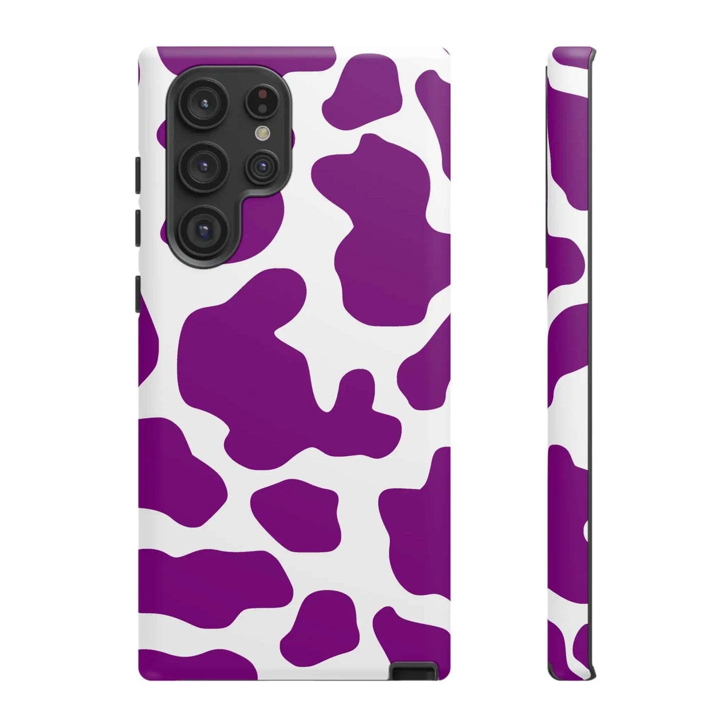Purple Cow print Phone Case Cover - Samsung Galaxy S22 Ultra / Matte - Phone Case