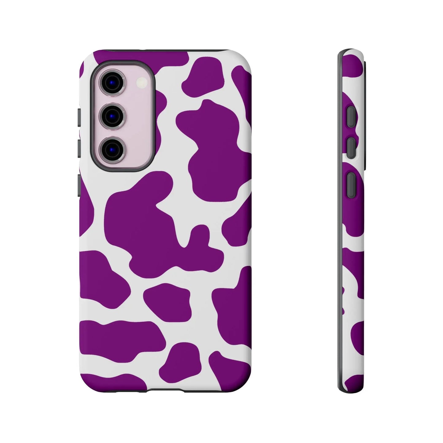 Purple Cow print Phone Case Cover - Samsung Galaxy S23 Plus / Matte - Phone Case