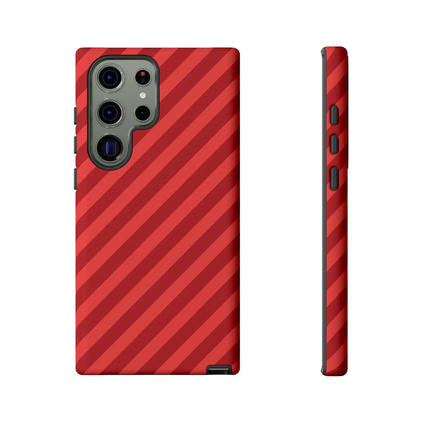 Red Stripes Hard Shell Phone CaseCover - Samsung Galaxy S23 Ultra / Matte - Phone Case