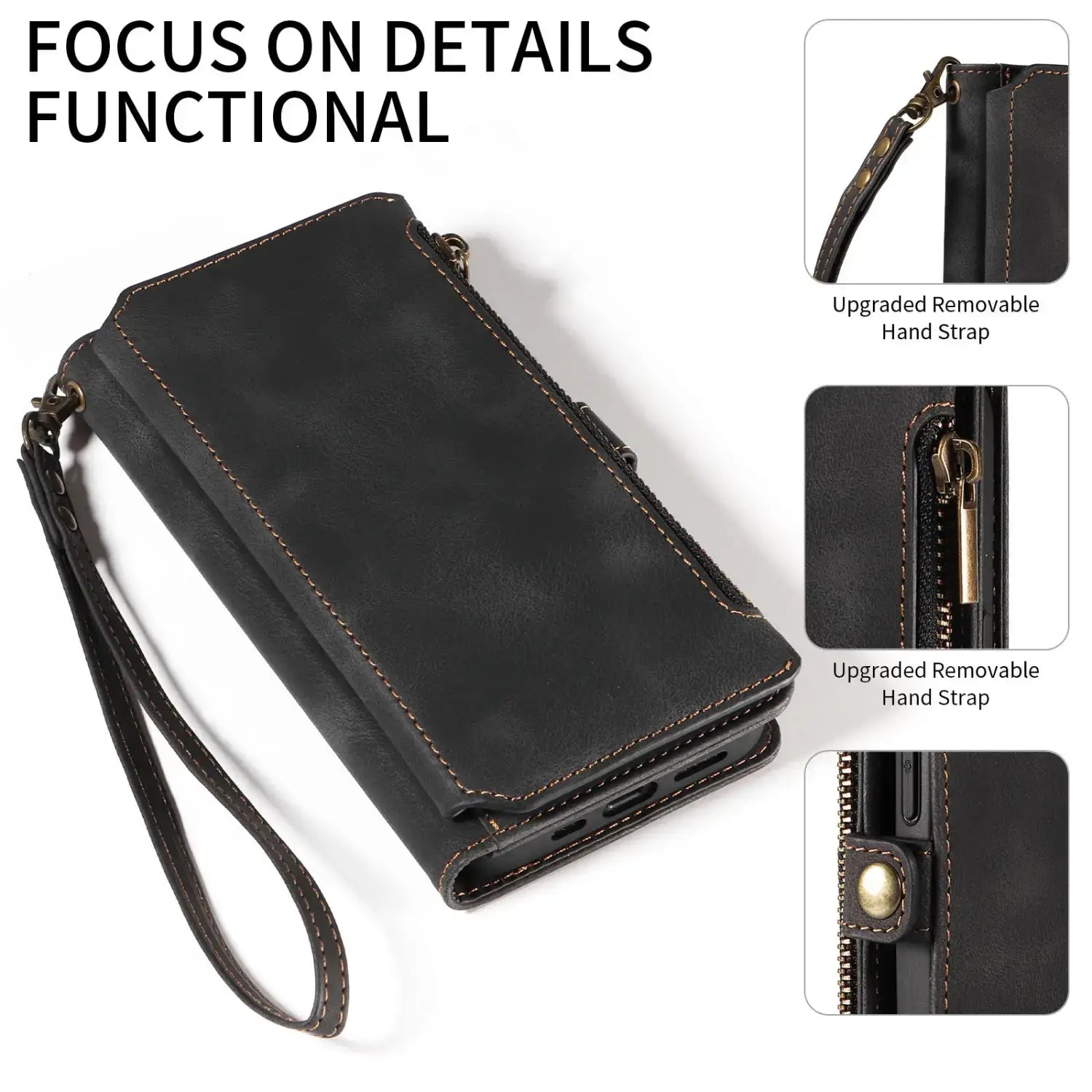 Stylish and Protective Leather Flip Wallet Phone Case for Maximum Protection. Ultimate Protection