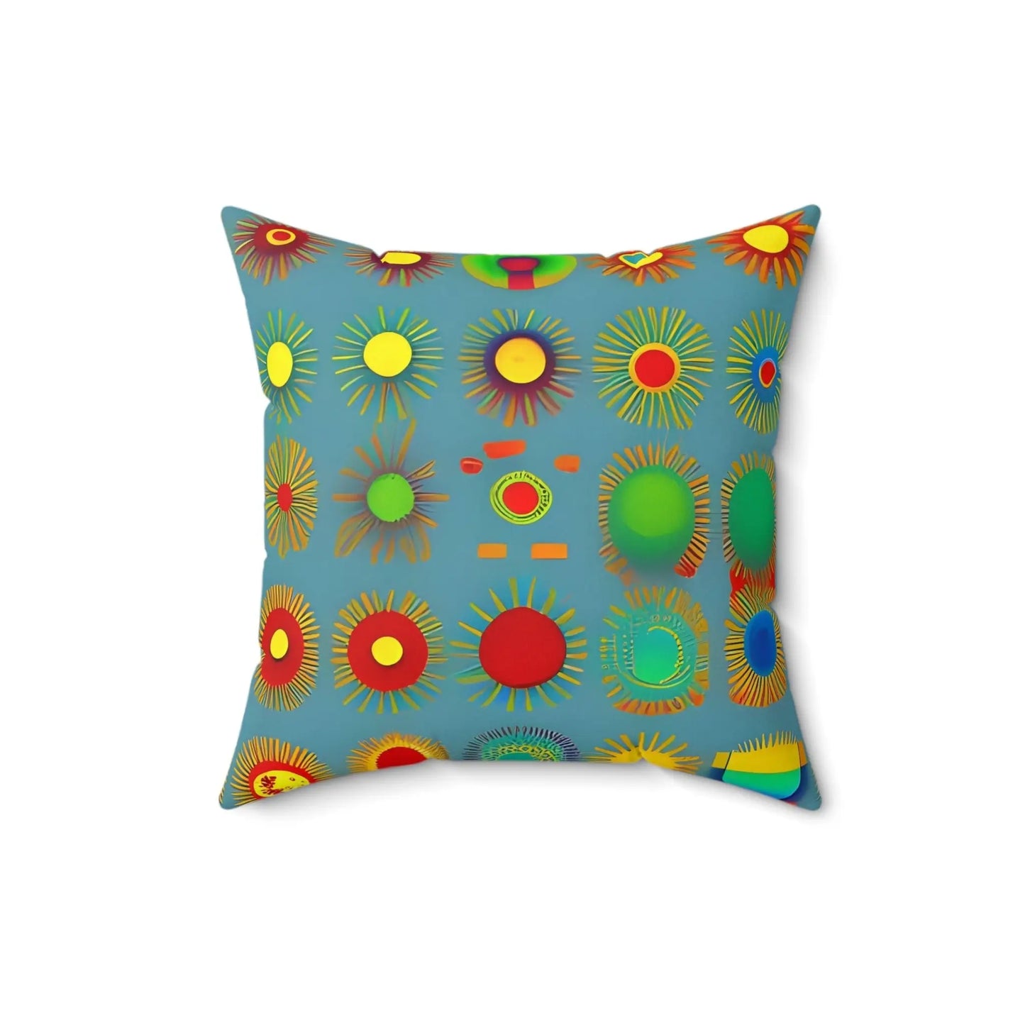 Sun Design Square Throw Pillow